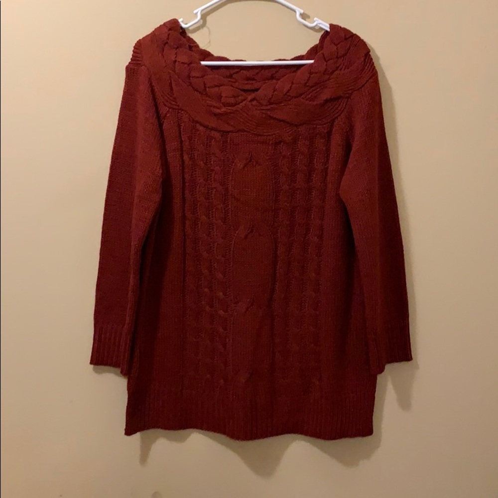 Off the shoulder sweater